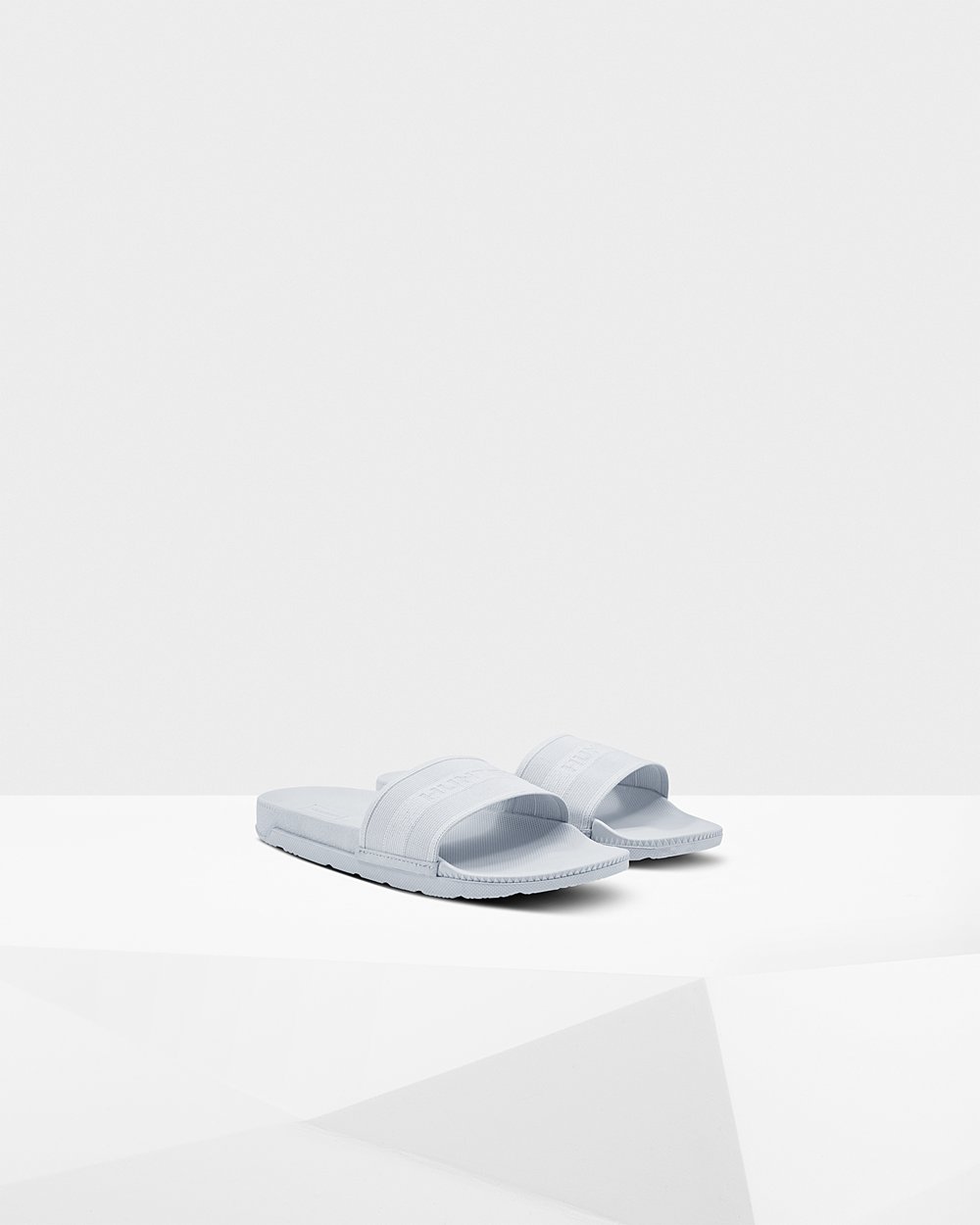 Hunter Mujer Original Elastic - Chanclas Gris/Azules - 385-CRZUWV